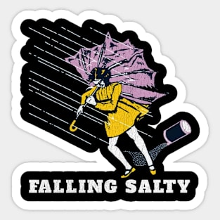 Falling Salty Sticker